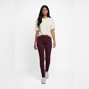 Talbots Petite Flawless 5 Pocket Jeggings Size 6 Cranberry